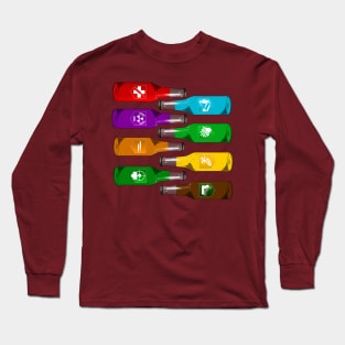 Zombie Perks Take Your Pick on Maroon Long Sleeve T-Shirt